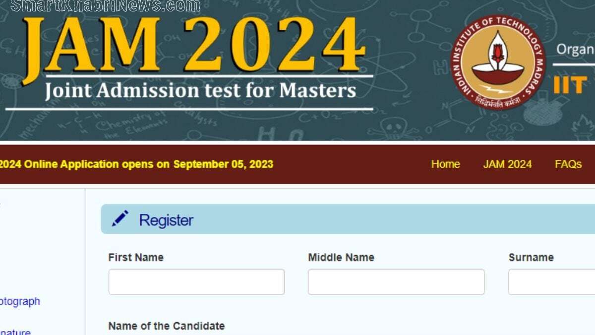 The Application Process for IIT JAM 2024 is Now Open! SmartKhabriNews